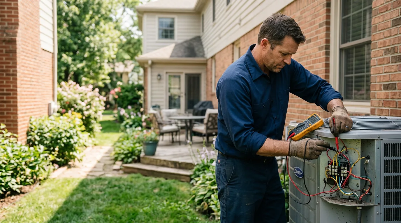 HVAC technician working near Nottoway, VA
